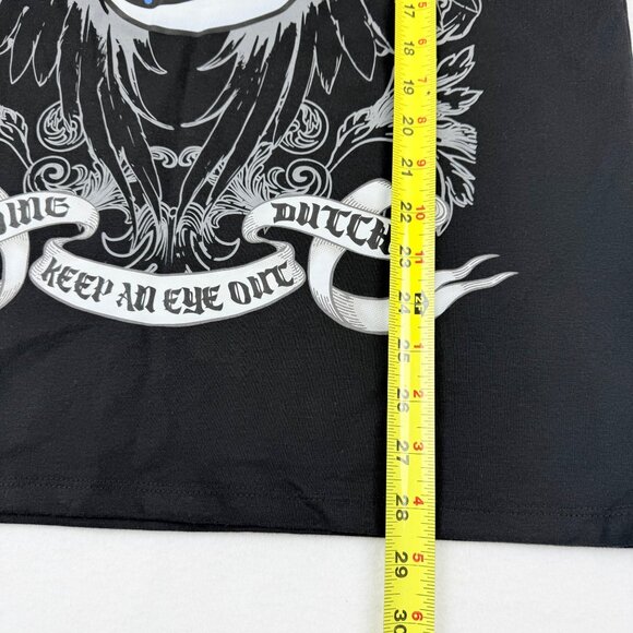NWT Von Dutch Men's Embroidered "Keep an Eye Out" Graphic Black T-Shirt Size M - Picture 10 of 10